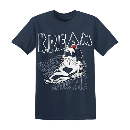 White-Navy-6s-T-Shirt-Match-Kream-Sneaker