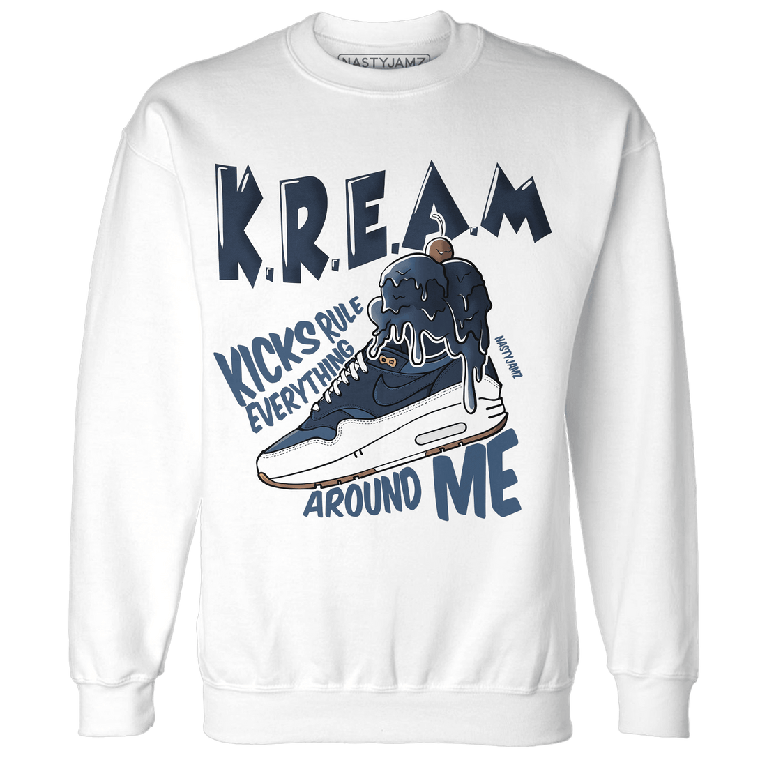 AM 1 86 Jackie RBS Sweatshirt Match Kream Sneaker - NastyJamz