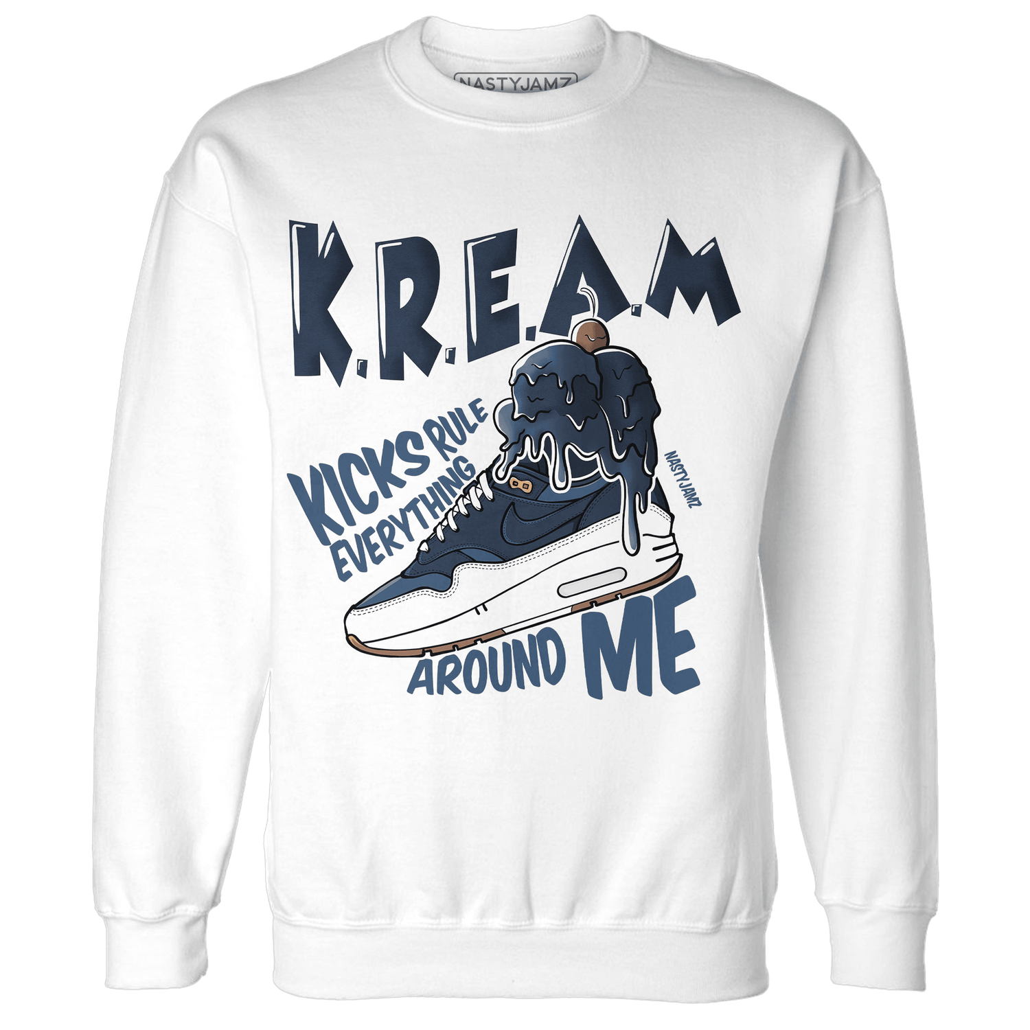 AM 1 86 Jackie RBS Sweatshirt Match Kream Sneaker - NastyJamz