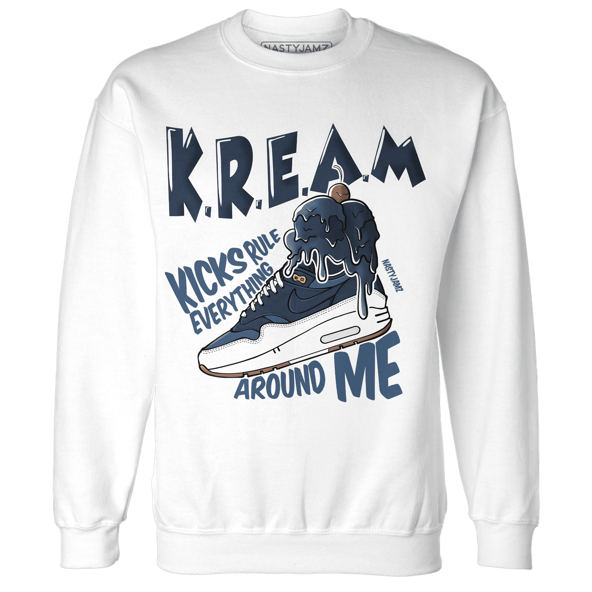 AM 1 86 Jackie RBS Sweatshirt Match Kream Sneaker - NastyJamz