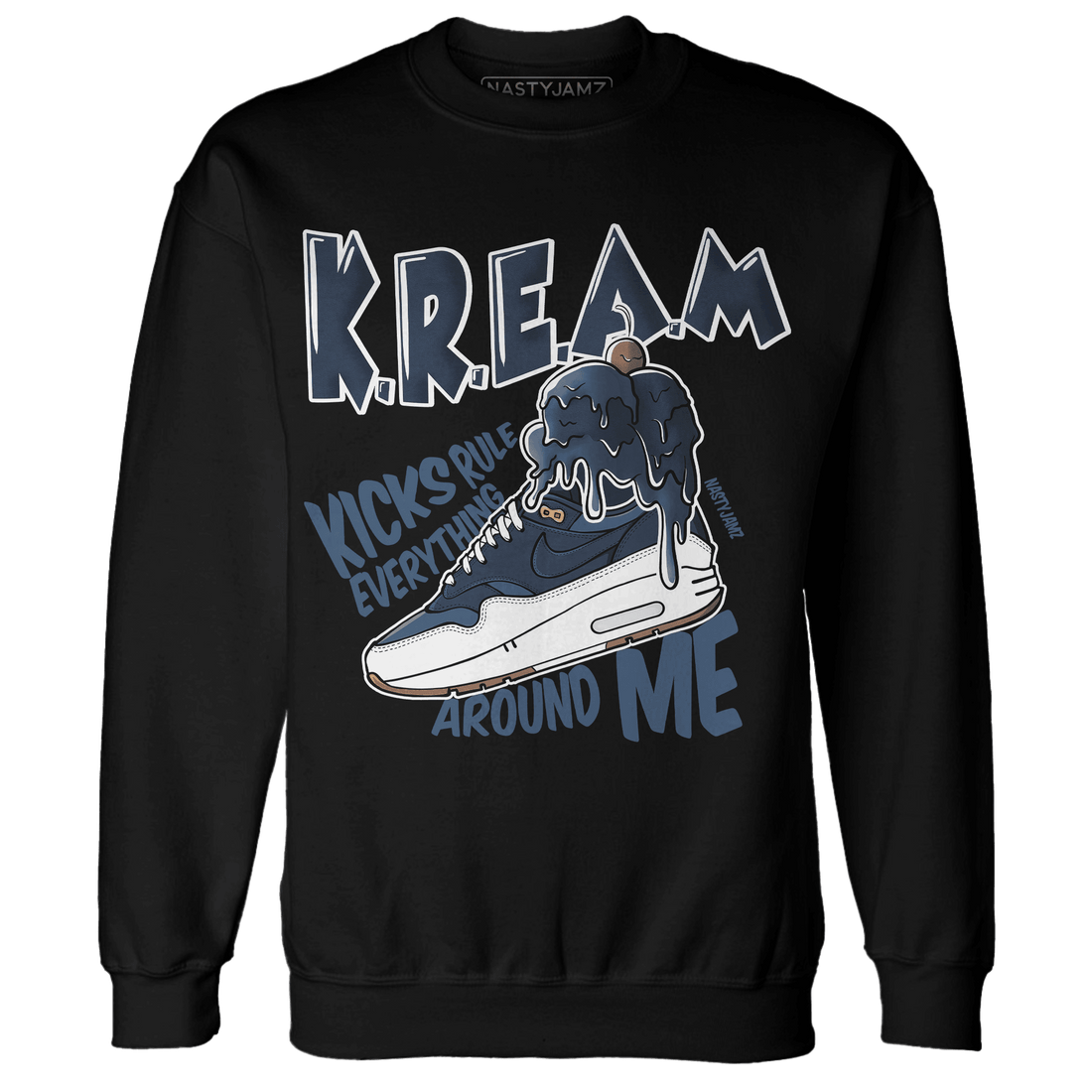AM 1 86 Jackie RBS Sweatshirt Match Kream Sneaker - NastyJamz