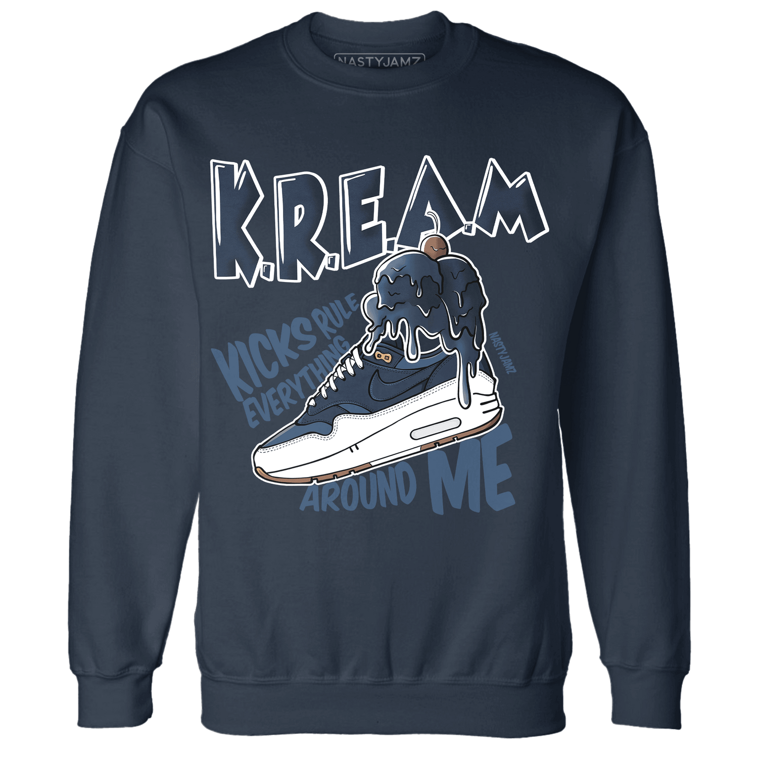 AM 1 86 Jackie RBS Sweatshirt Match Kream Sneaker - NastyJamz