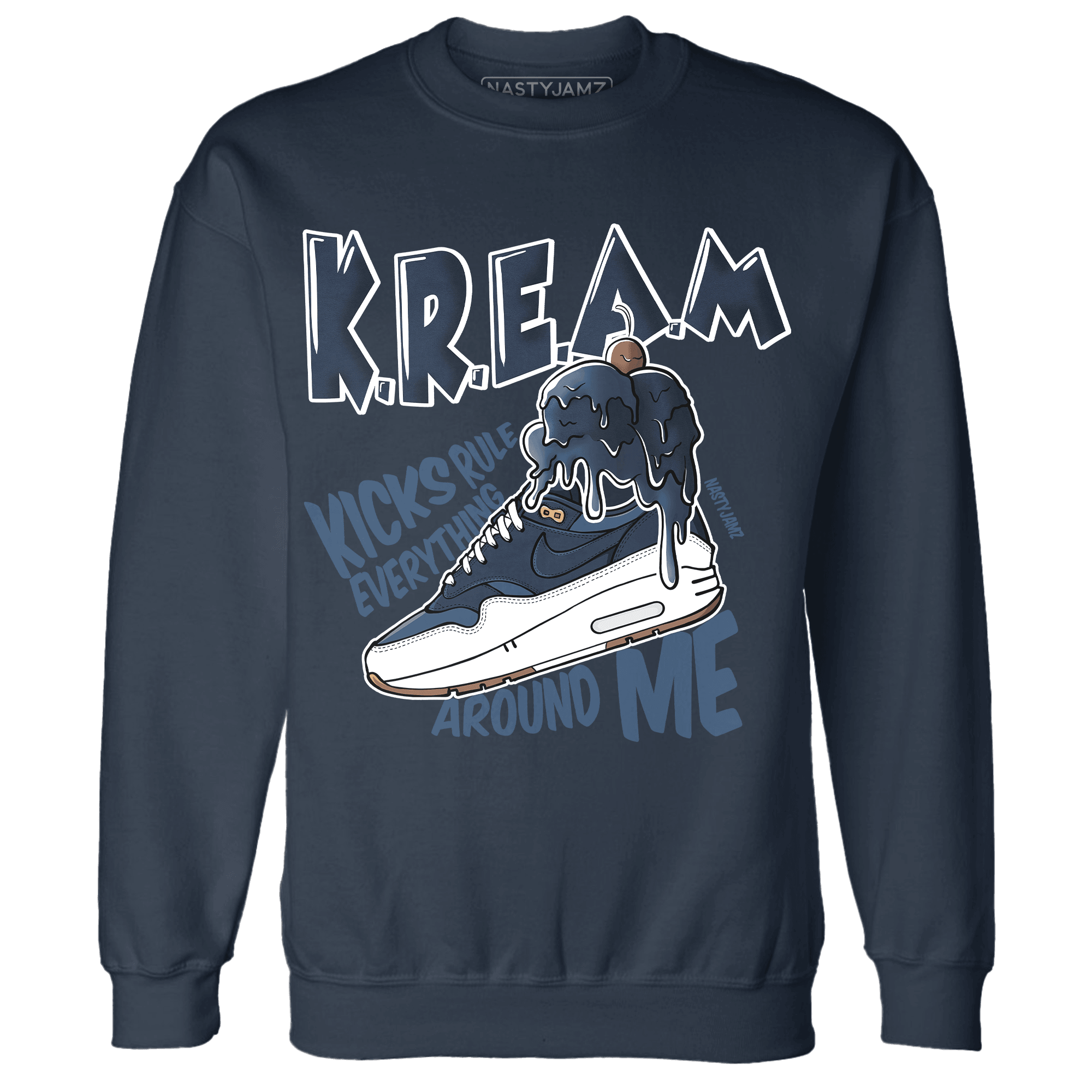 AM 1 86 Jackie RBS Sweatshirt Match Kream Sneaker - NastyJamz