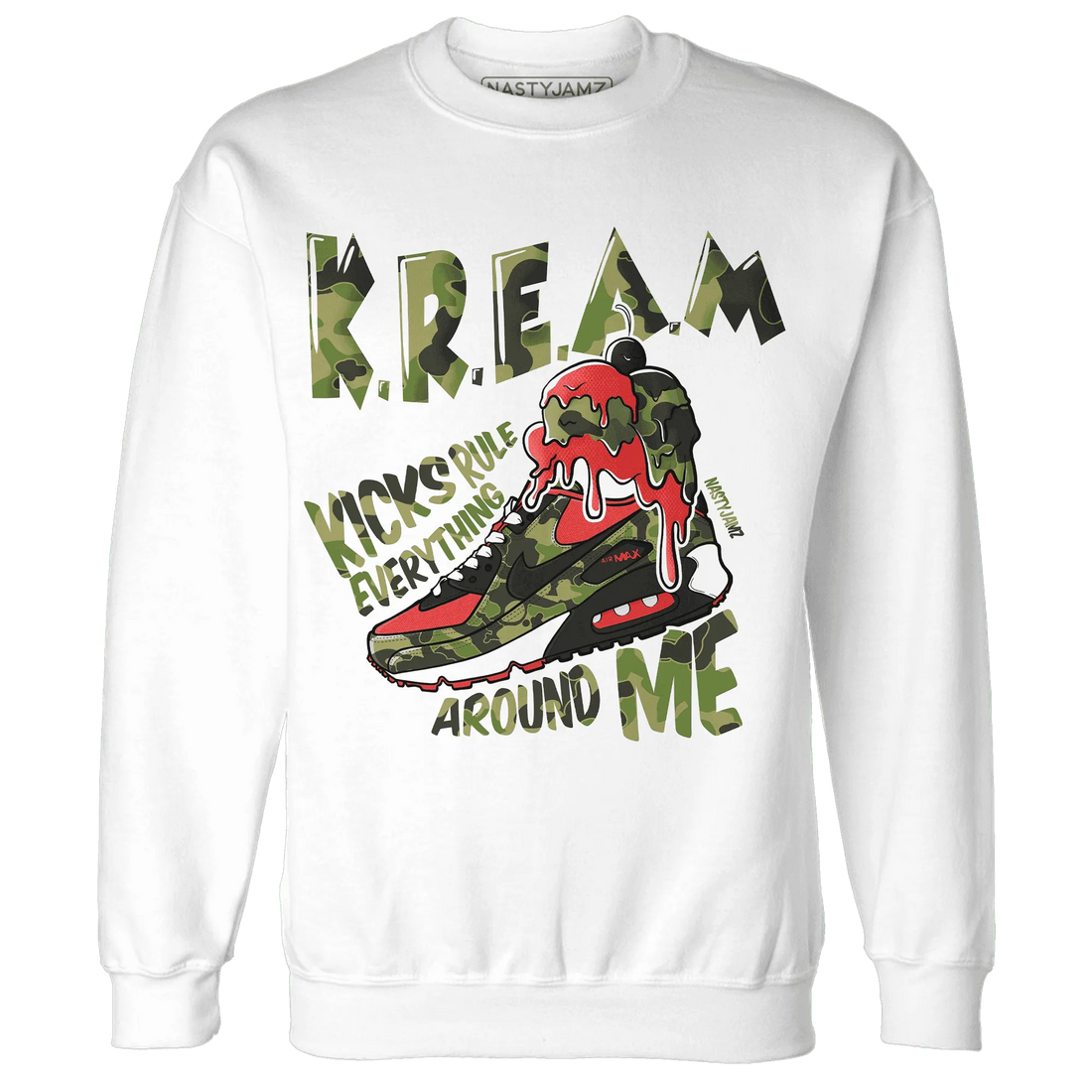 AM-90-Dark-Sage-Solar-Red-Sweatshirt-Match-Kream-Sneaker