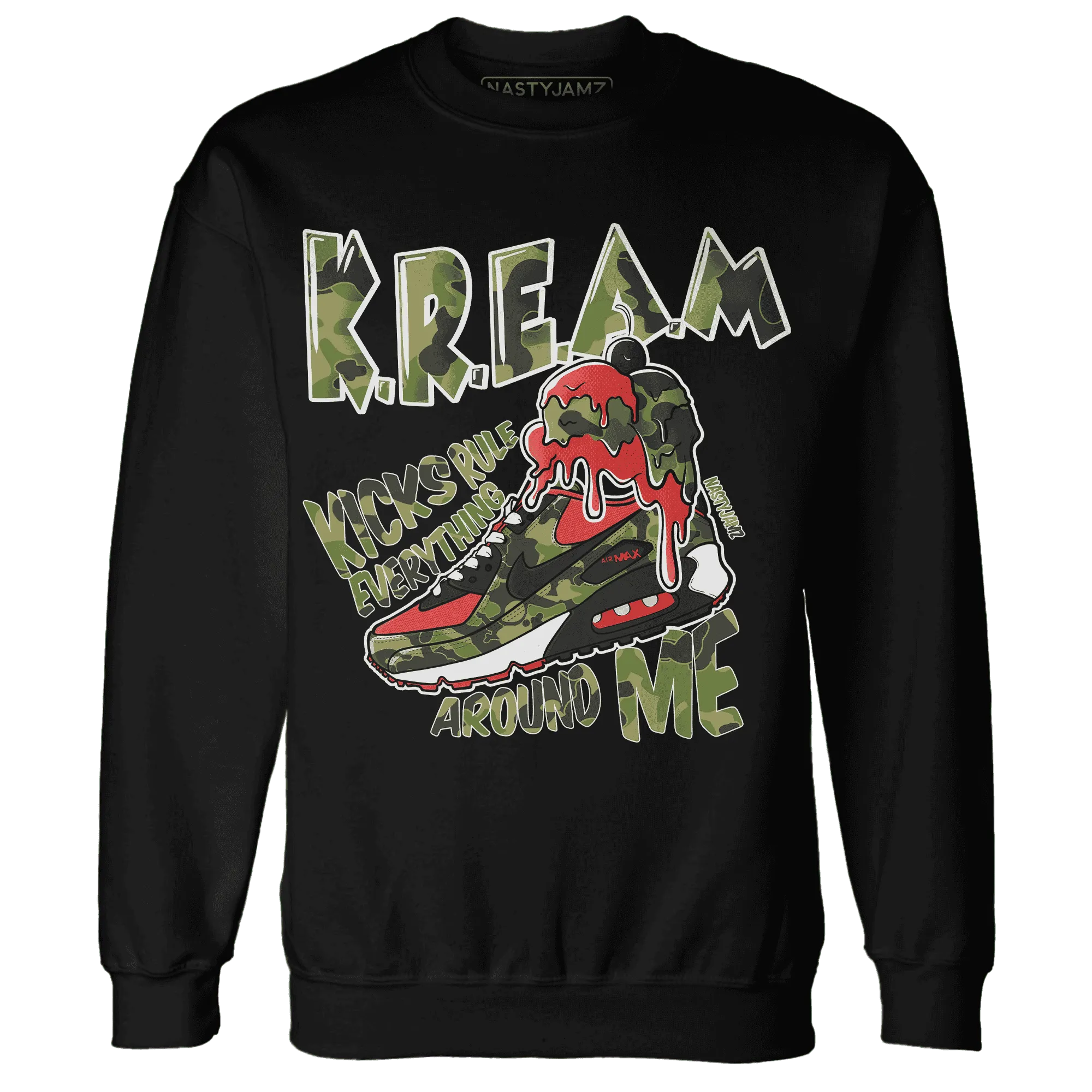 AM-90-Dark-Sage-Solar-Red-Sweatshirt-Match-Kream-Sneaker