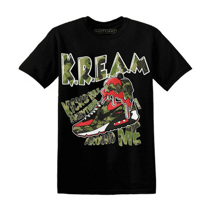 AM-90-Dark-Sage-Solar-Red-T-Shirt-Match-Kream-Sneaker