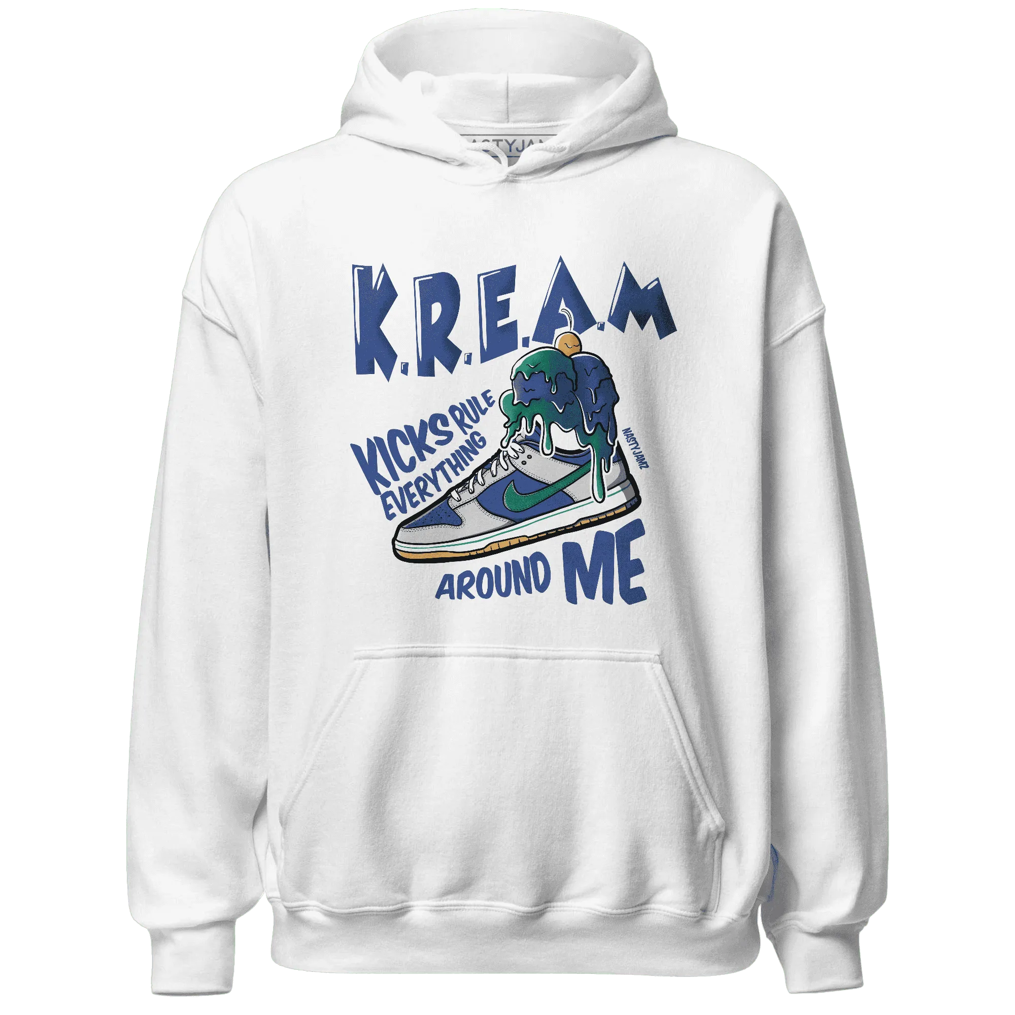 Dunk-Hyper-Royal-Malachite-Hoodie-Match-Kream-Sneaker