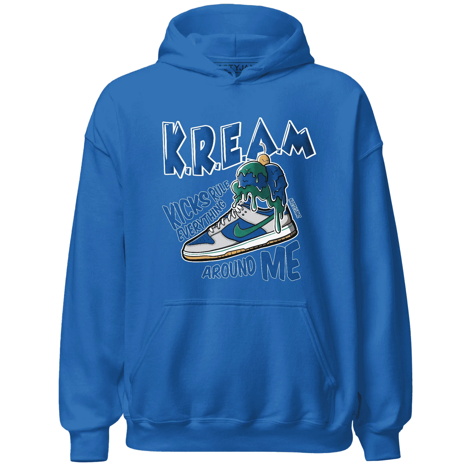 Dunk-Hyper-Royal-Malachite-Hoodie-Match-Kream-Sneaker