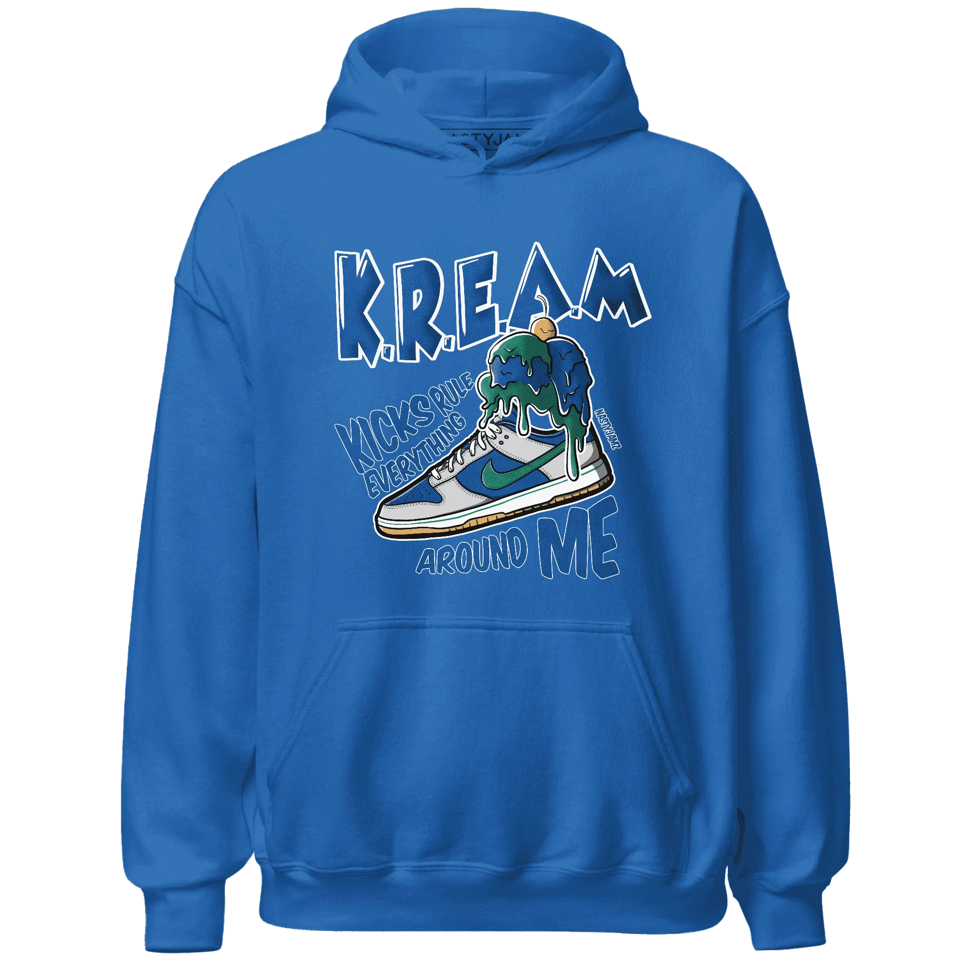 Dunk-Hyper-Royal-Malachite-Hoodie-Match-Kream-Sneaker