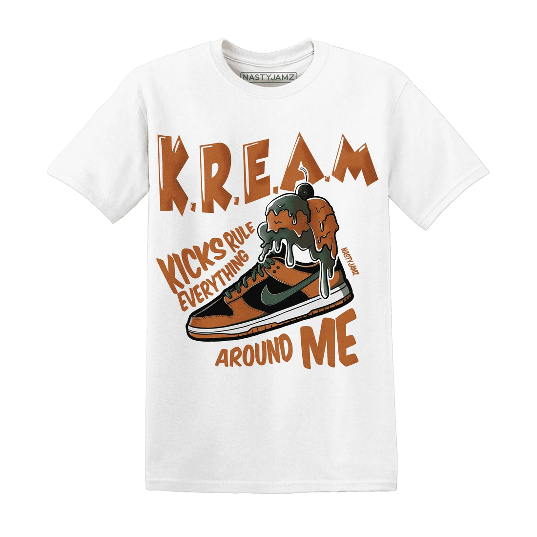 Dunk-Low-Ceramic-T-Shirt-Match-Kream-Sneaker