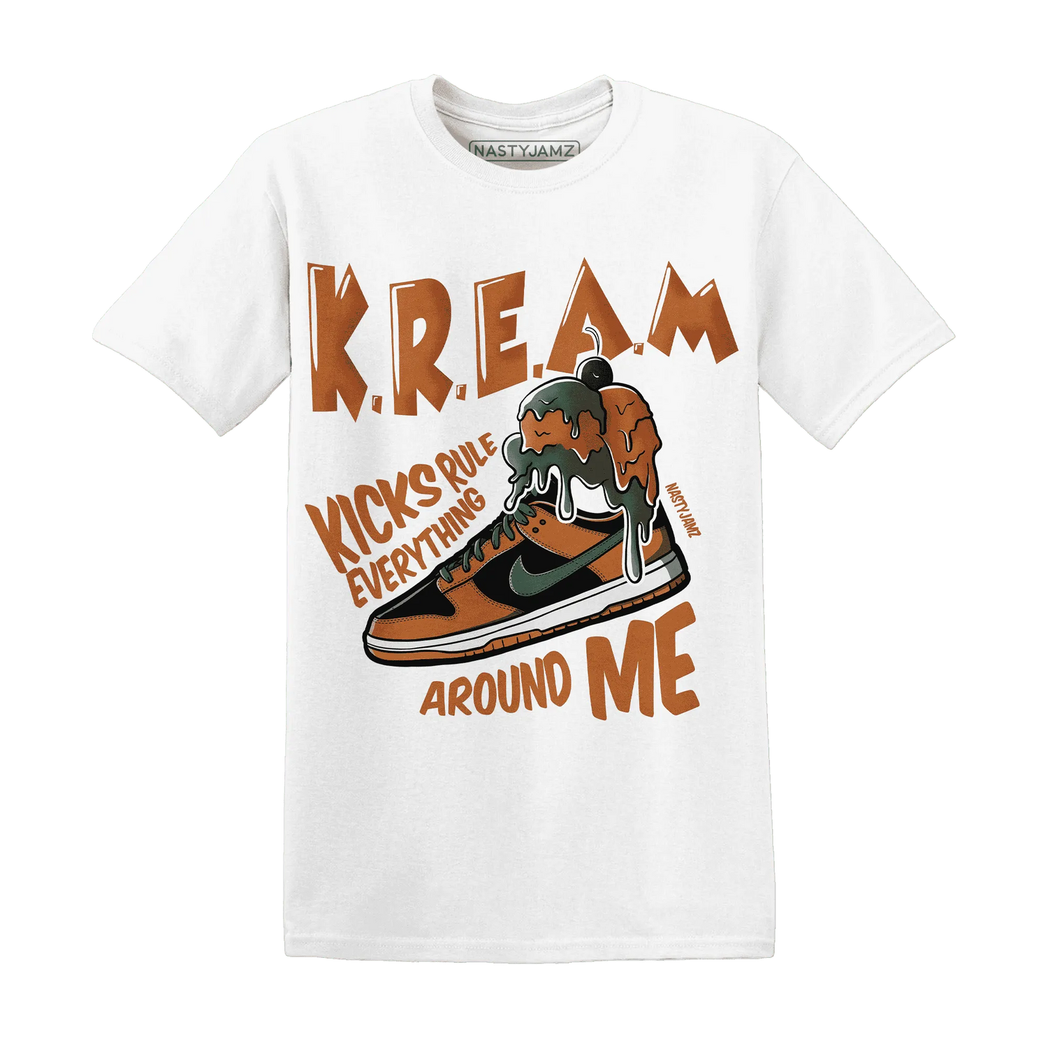 Dunk-Low-Ceramic-T-Shirt-Match-Kream-Sneaker