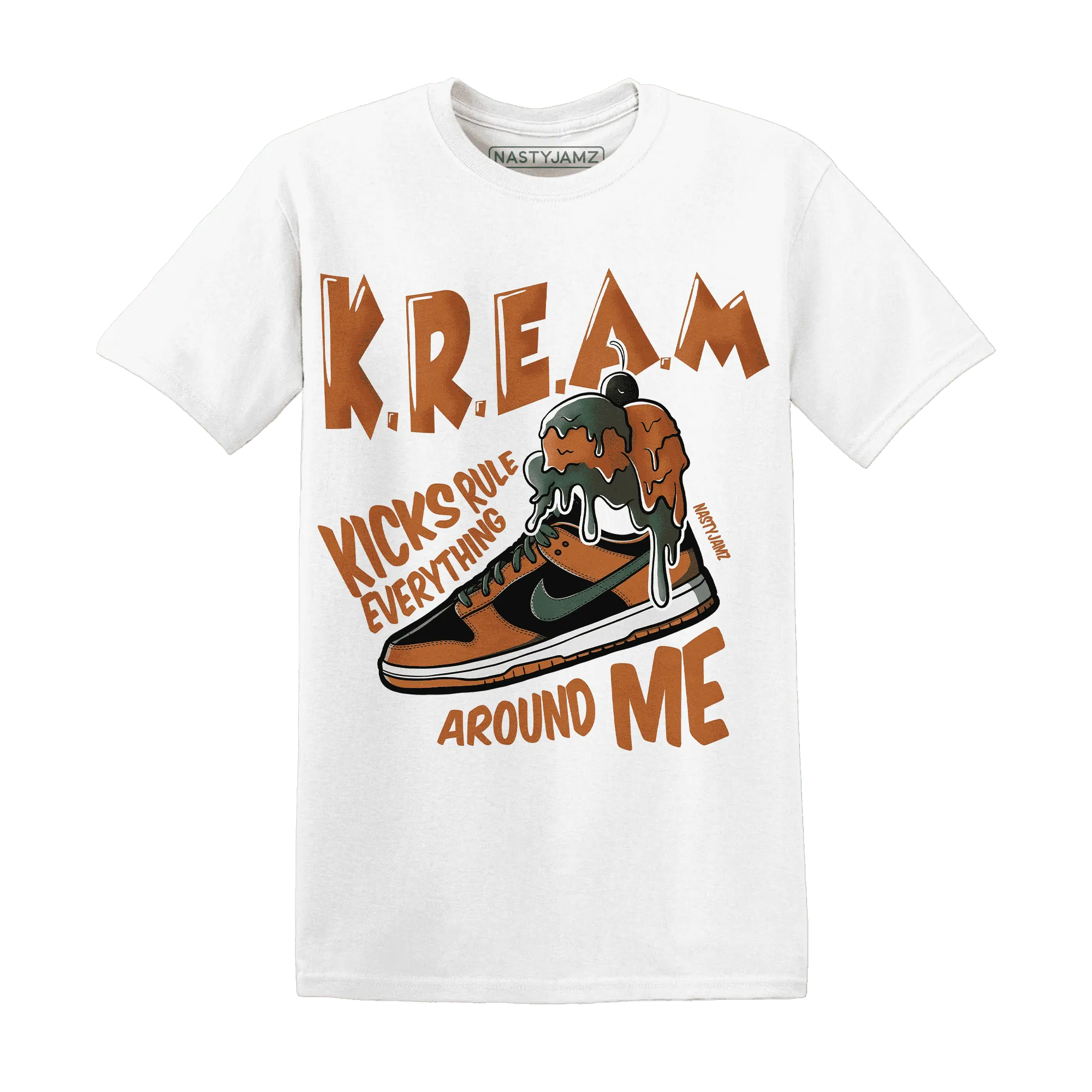 Dunk-Low-Ceramic-T-Shirt-Match-Kream-Sneaker