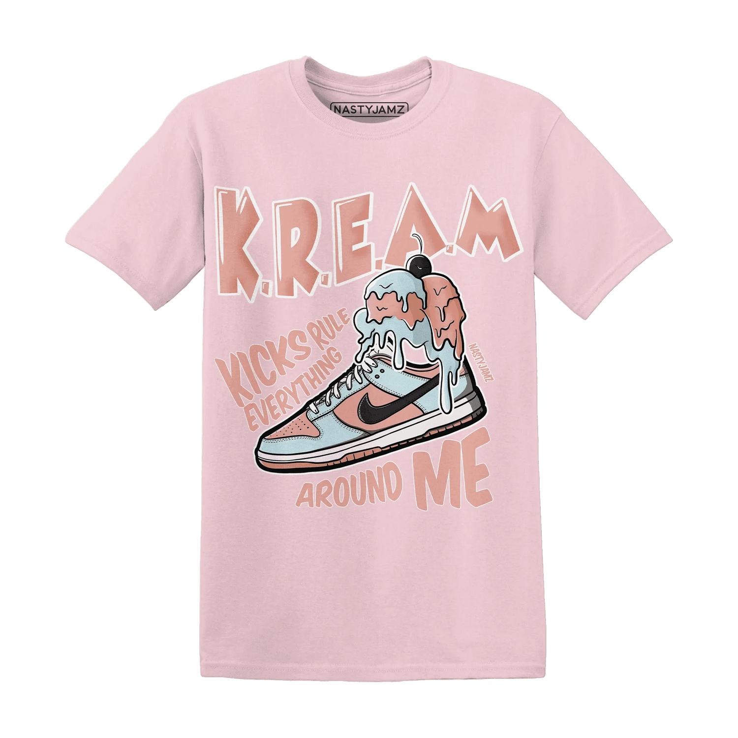 Dunk-Low-Glacier-Blue-Arctic-Orange-T-Shirt-Match-Kream-Sneaker