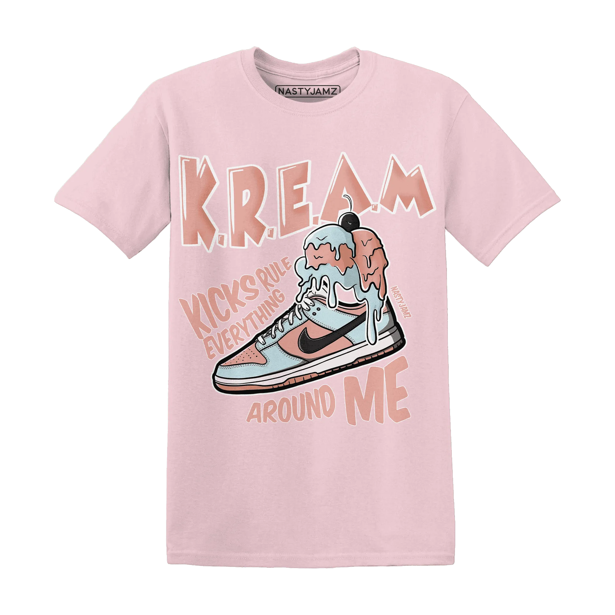 Dunk-Low-Glacier-Blue-Arctic-Orange-T-Shirt-Match-Kream-Sneaker