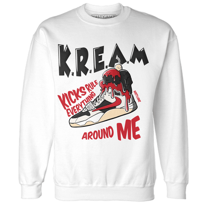 Jumman Jack University Red Sweatshirt Match Kream Sneaker - NastyJamz