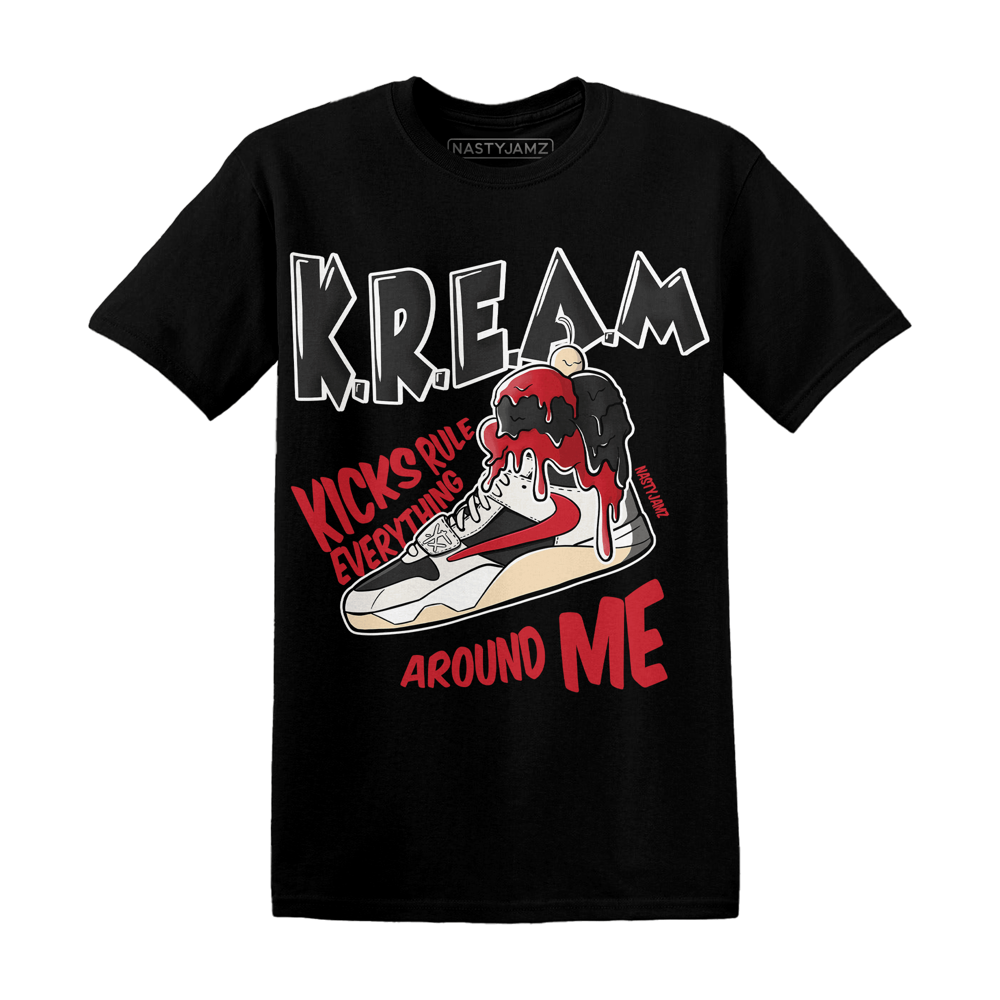 Jumman Jack University Red T Shirt Kream Sneaker - NastyJamz