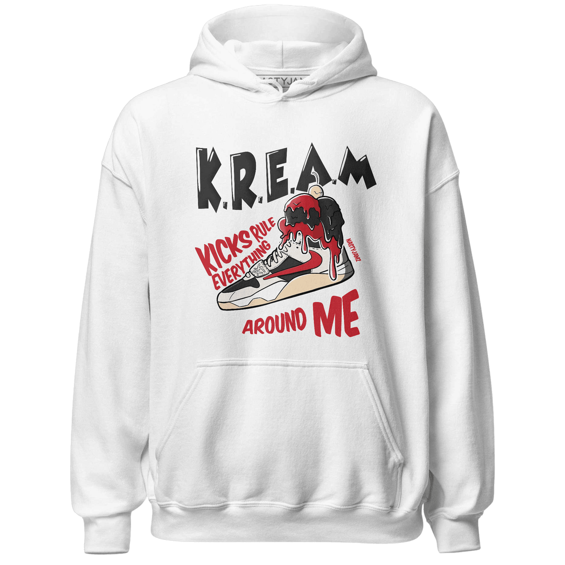 Jumman Jack University Red Hoodie Match Kream Sneaker - NastyJamz