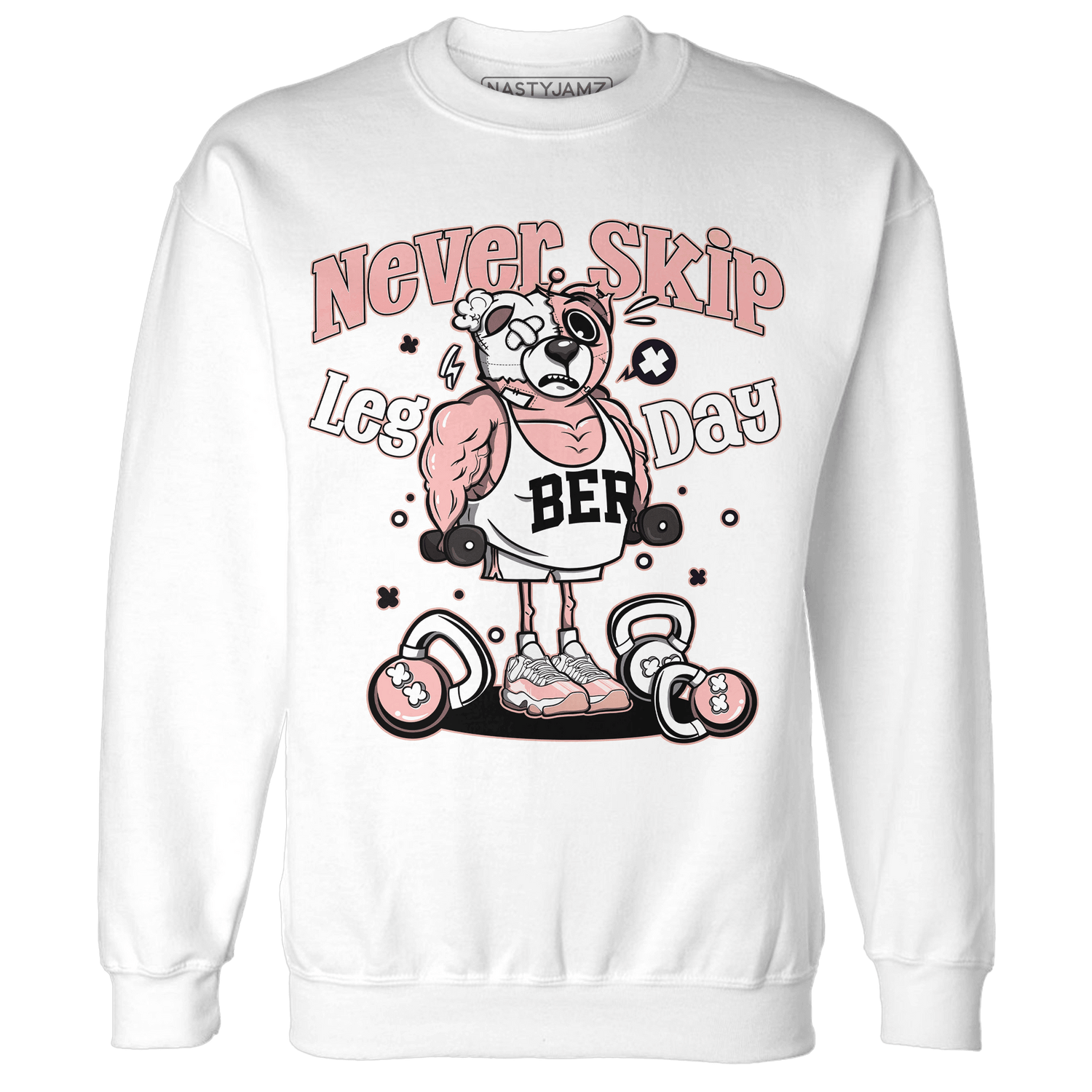 Low Legend Pink 11s Sweatshirt Match Leg Day BER - NastyJamz