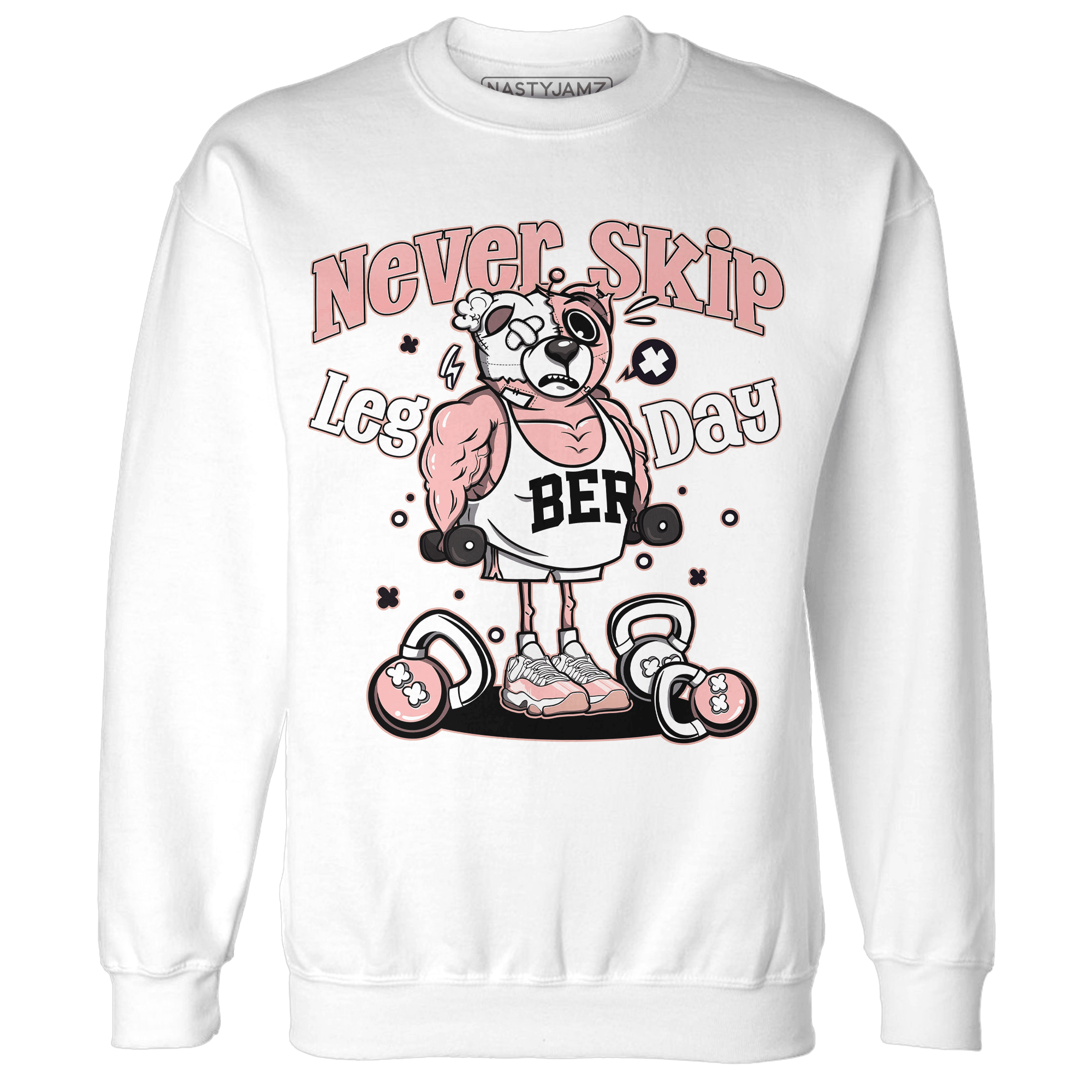Low Legend Pink 11s Sweatshirt Match Leg Day BER - NastyJamz
