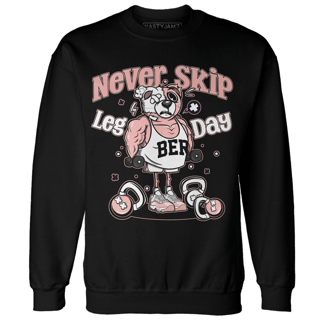 Low Legend Pink 11s Sweatshirt Match Leg Day BER - NastyJamz