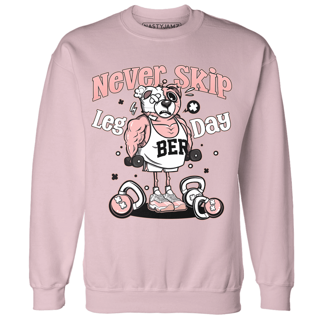 Low Legend Pink 11s Sweatshirt Match Leg Day BER - NastyJamz