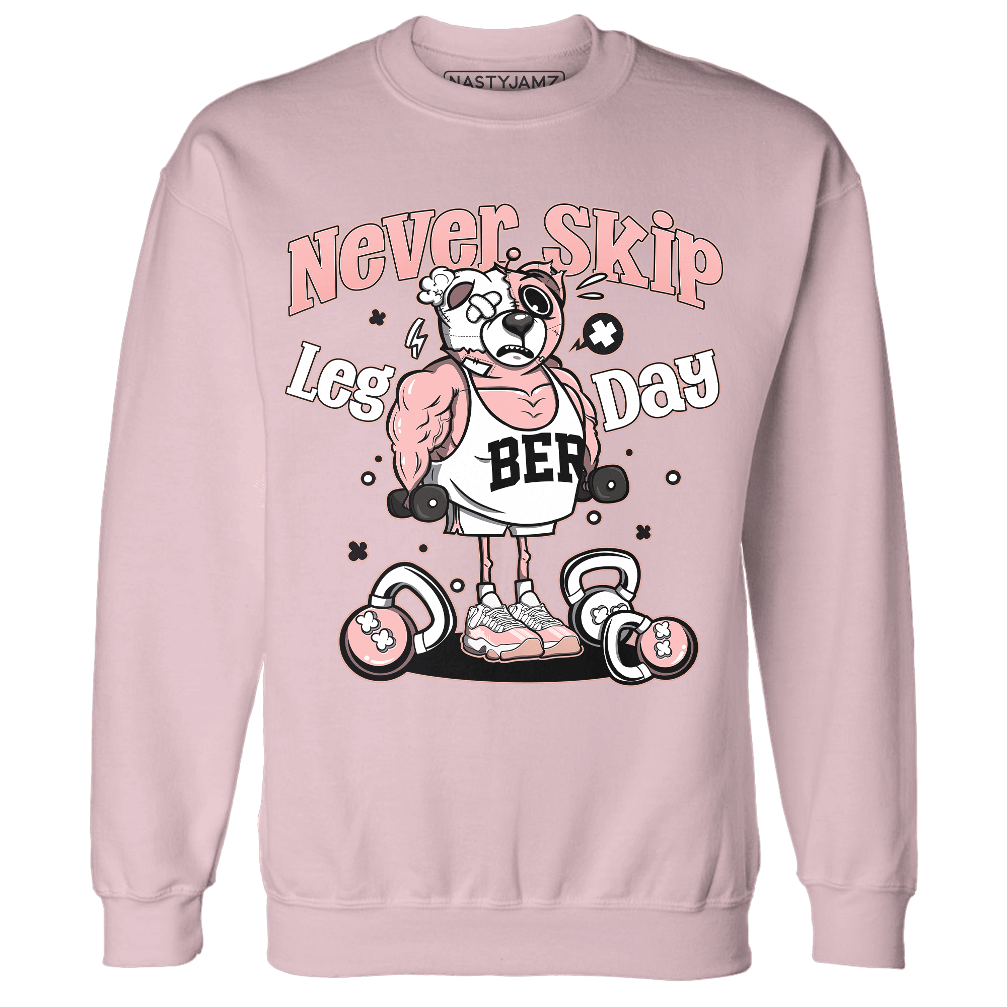 Low Legend Pink 11s Sweatshirt Match Leg Day BER - NastyJamz