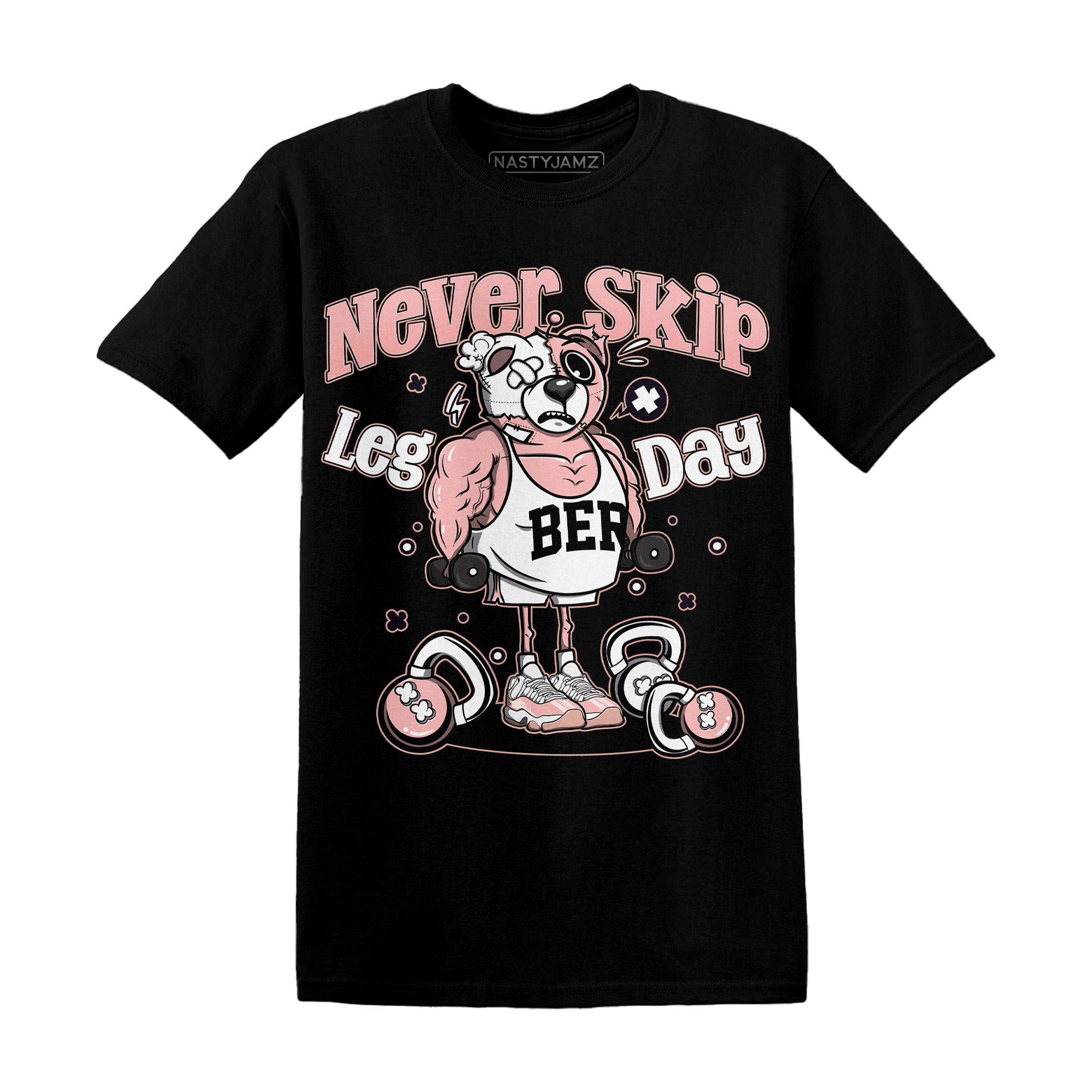 Low Legend Pink 11s T Shirt Match Leg Day BER - NastyJamz