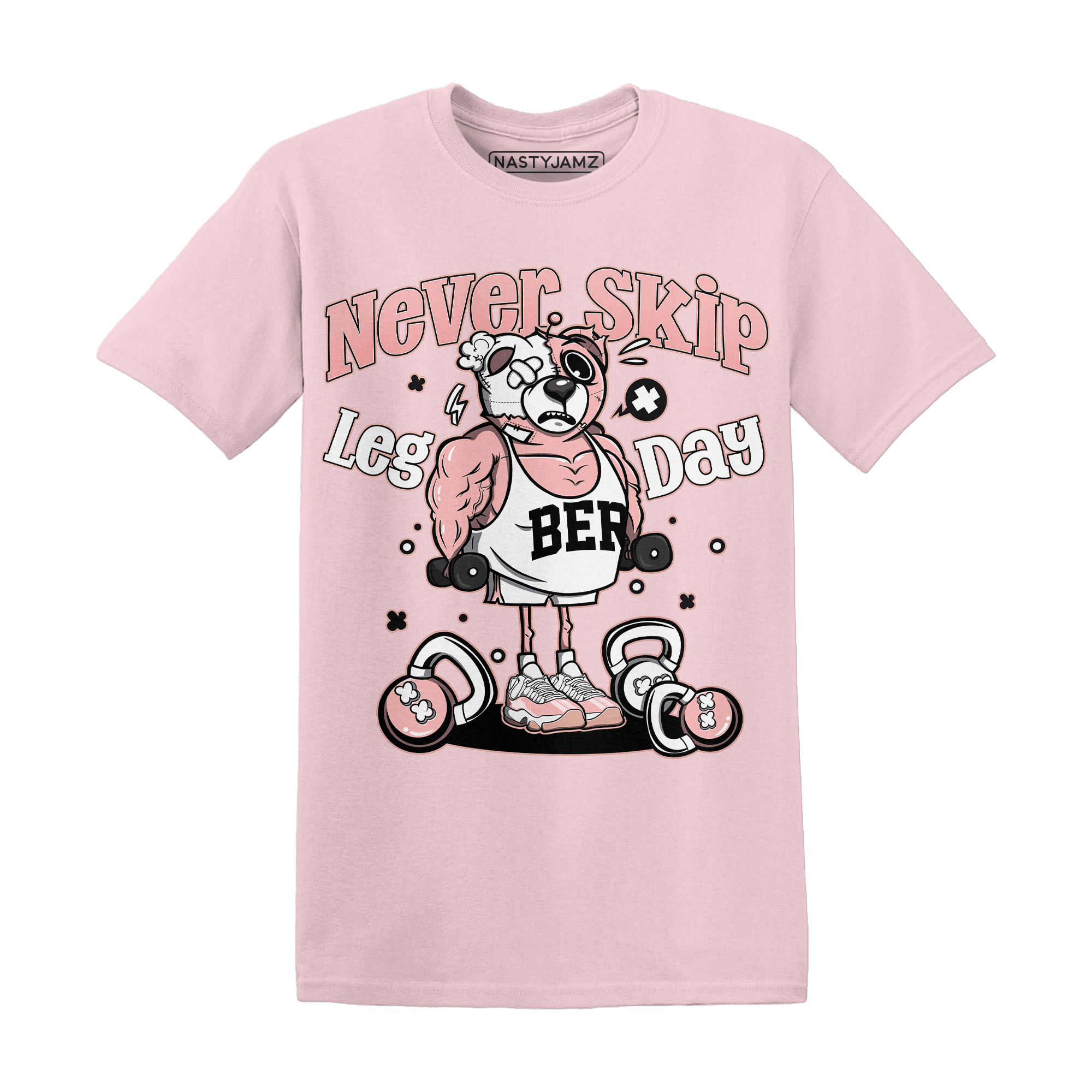 Low Legend Pink 11s T Shirt Match Leg Day BER - NastyJamz