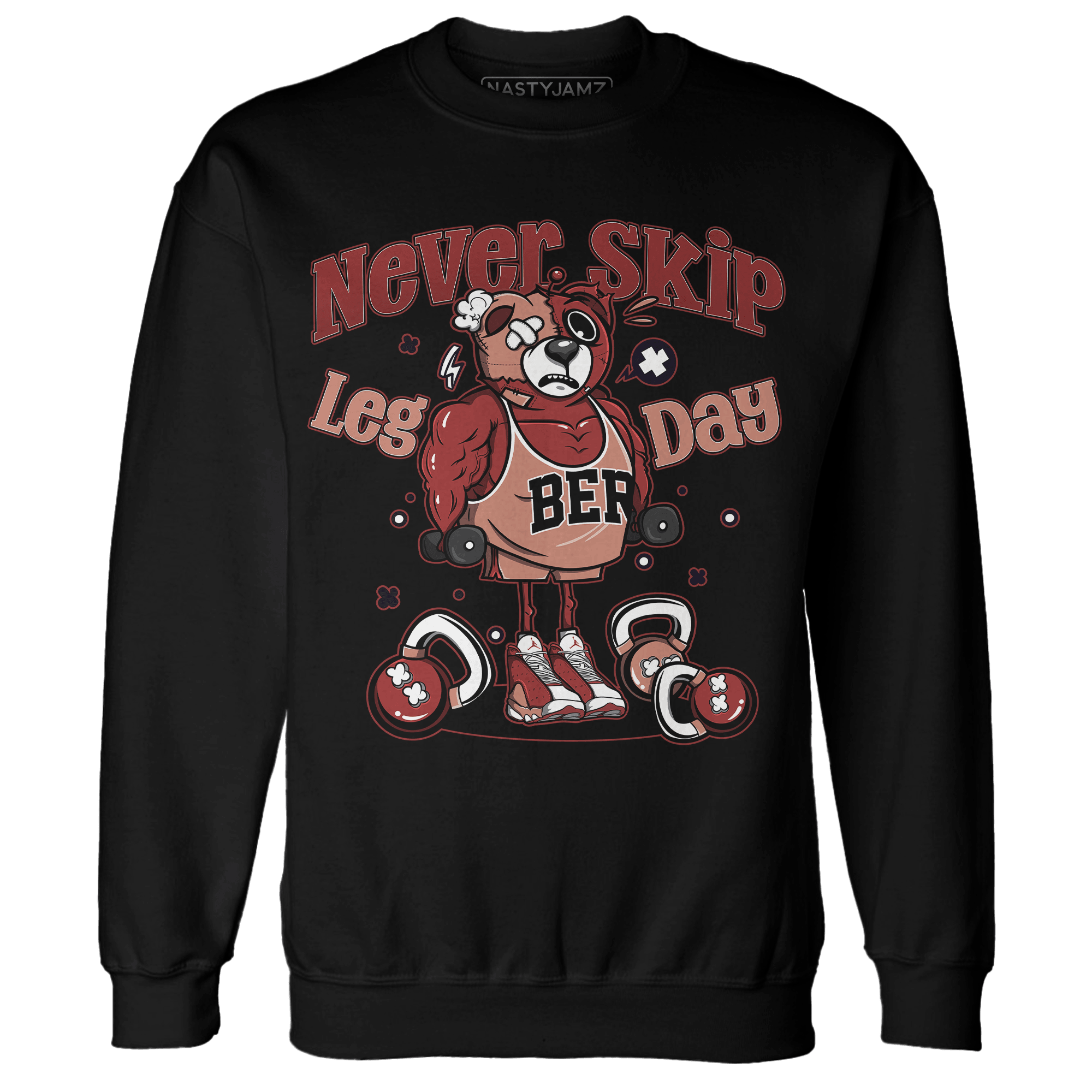 Dune Red 13s Sweatshirt Match Leg Day BER - NastyJamz