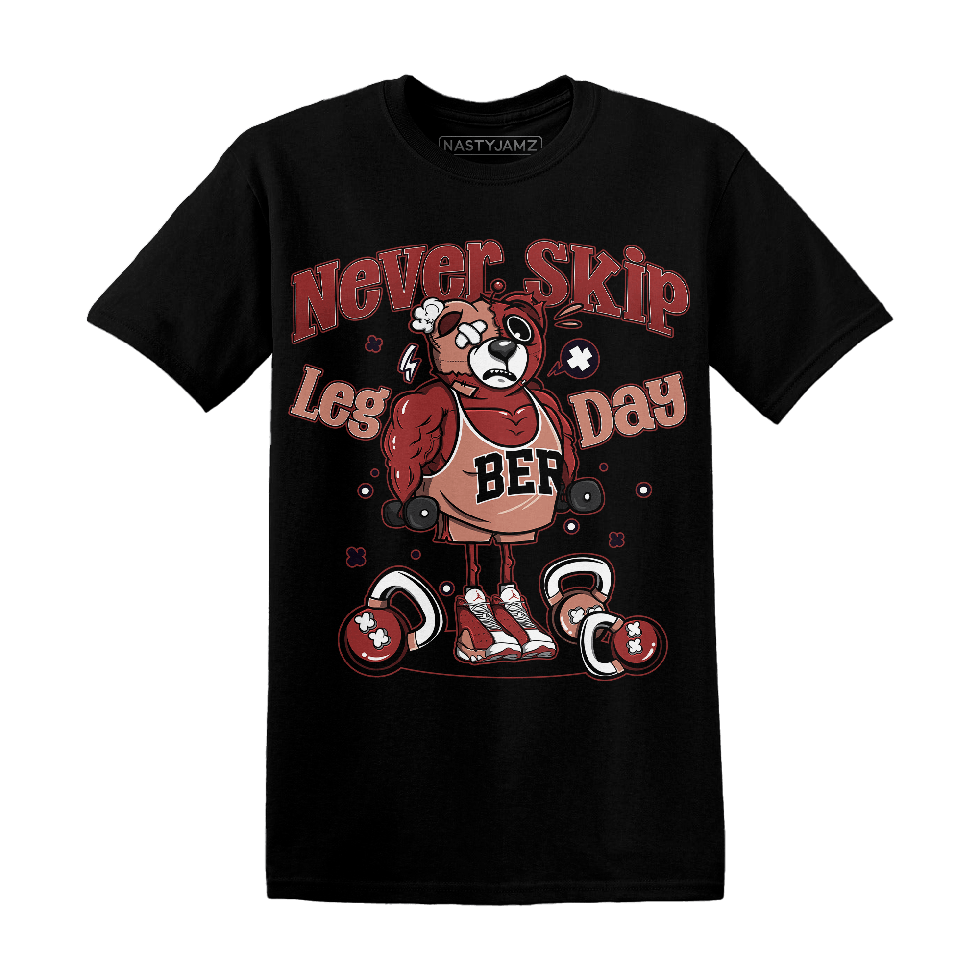 Dune Red 13s T Shirt Match Leg Day BER - NastyJamz