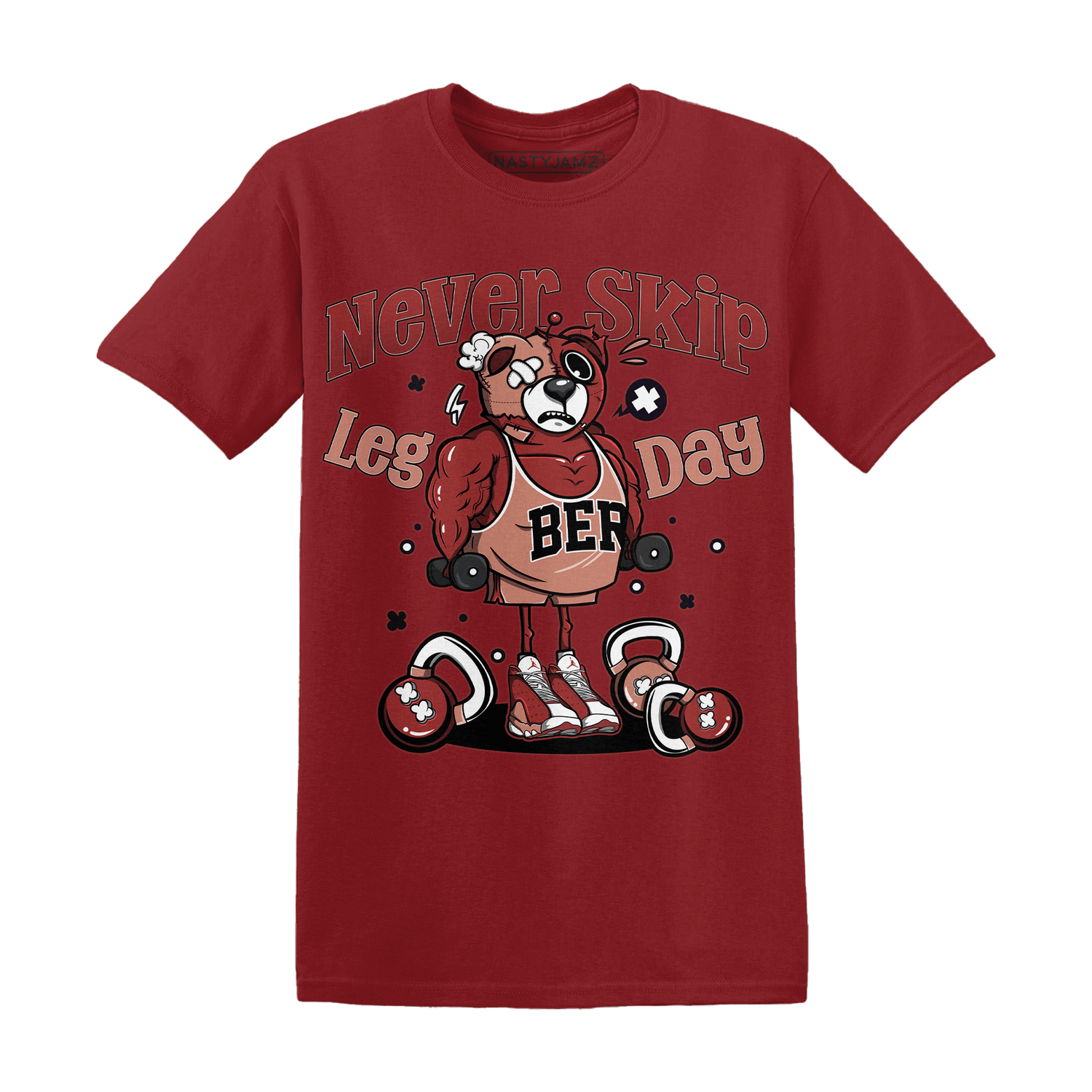 Dune Red 13s T Shirt Match Leg Day BER - NastyJamz