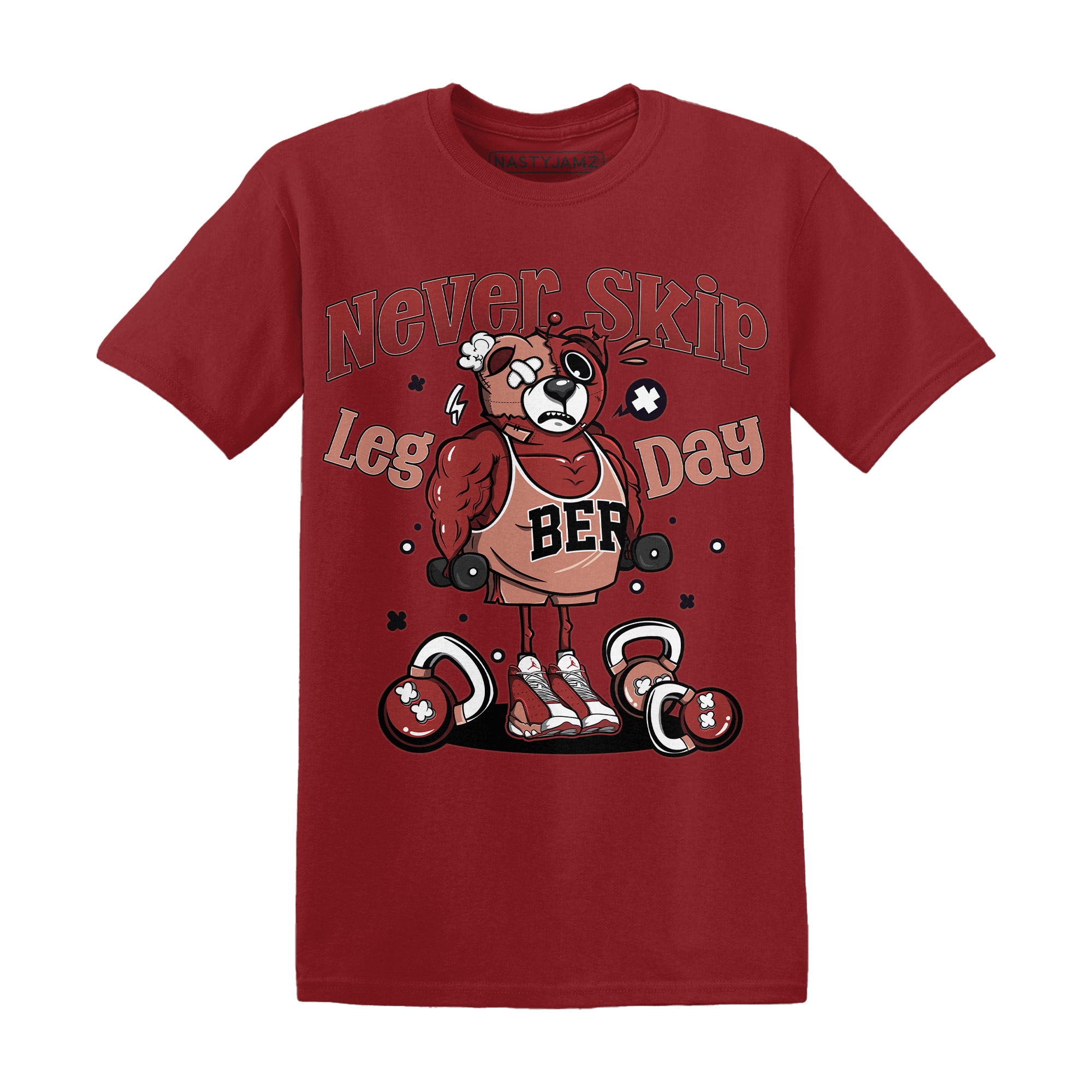Dune Red 13s T Shirt Match Leg Day BER - NastyJamz