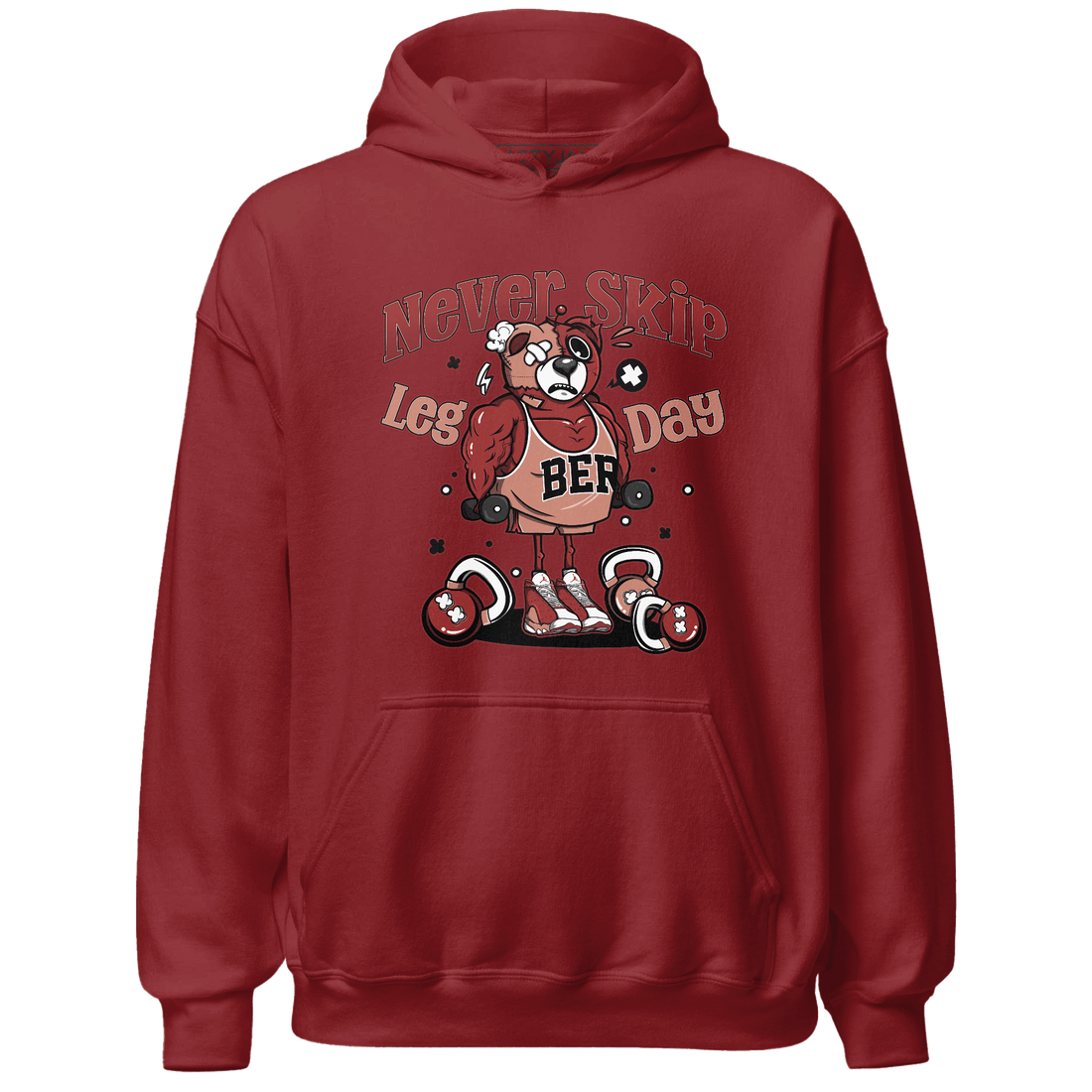Dune Red 13s Hoodie Match Leg Day BER - NastyJamz