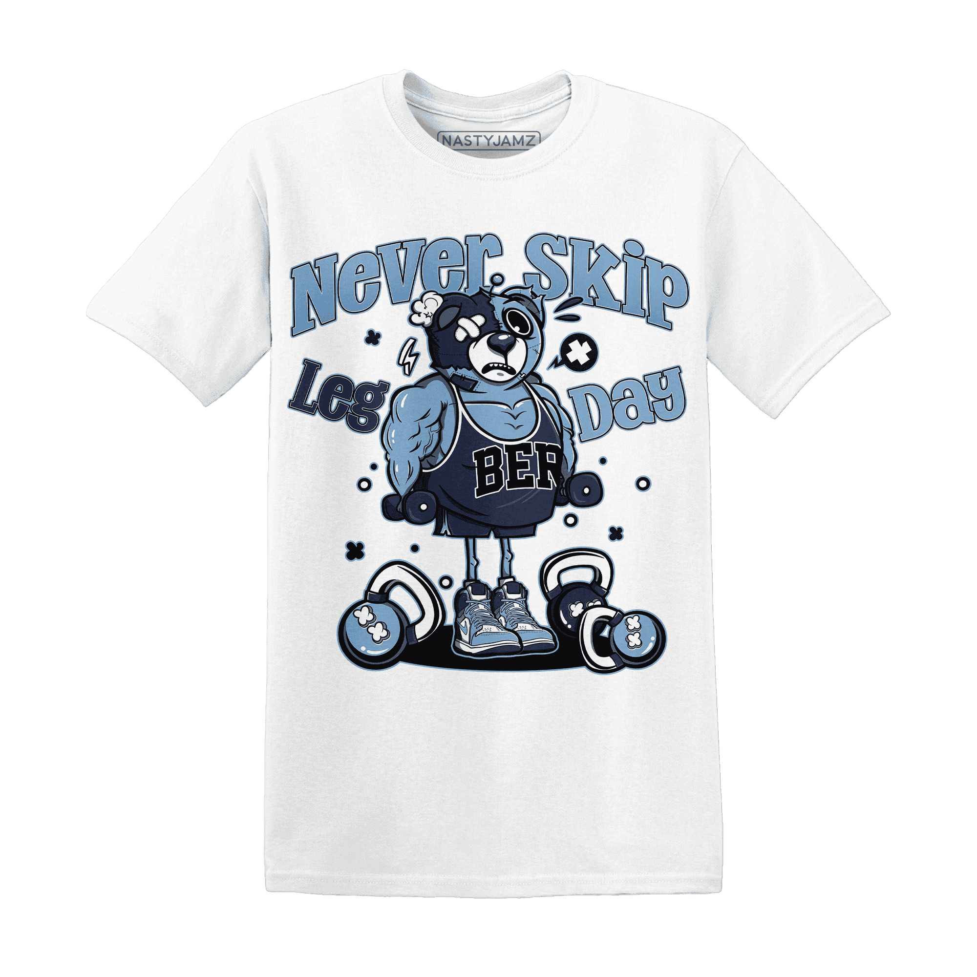 First In Flight 1s T Shirt Match Leg Day BER - NastyJamz