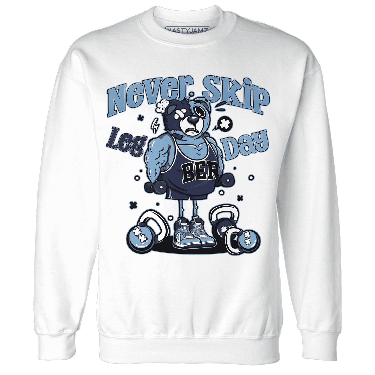 First In Flight 1s Sweatshirt Match Leg Day BER - NastyJamz