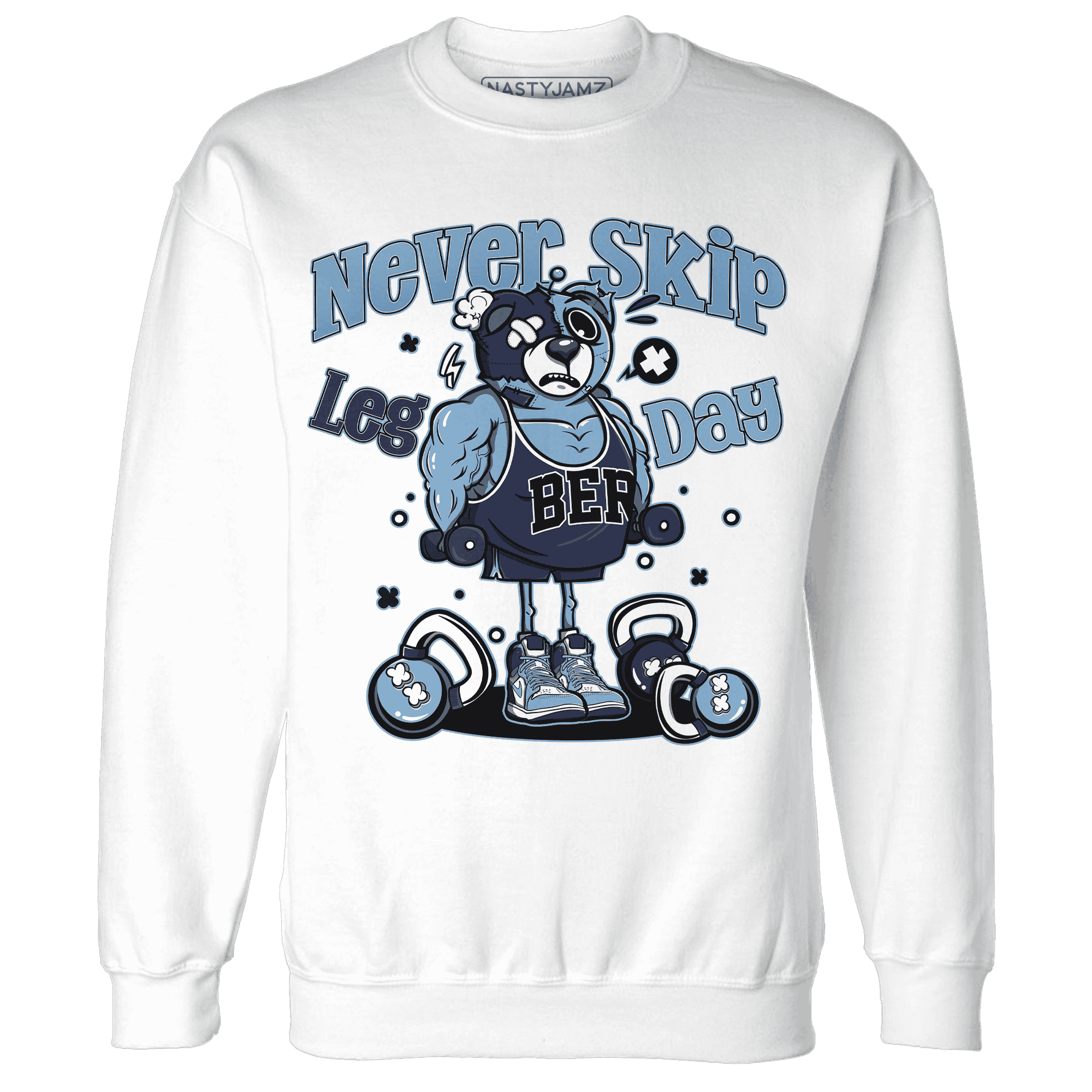 First In Flight 1s Sweatshirt Match Leg Day BER - NastyJamz
