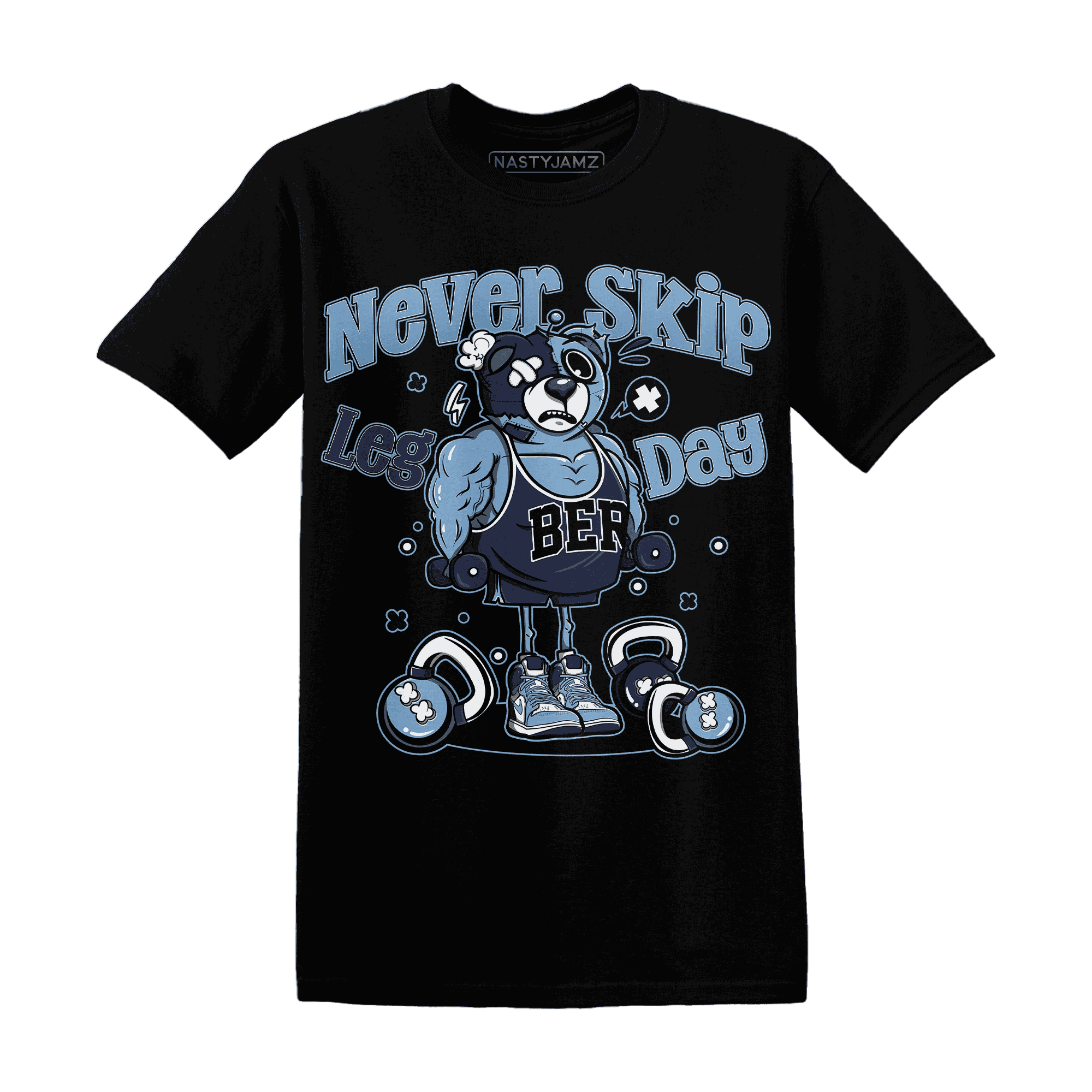 First In Flight 1s T Shirt Match Leg Day BER - NastyJamz