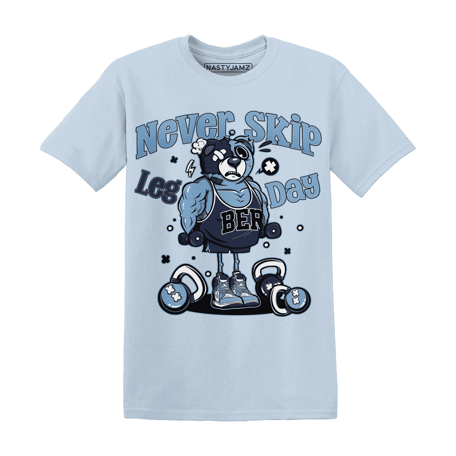 First In Flight 1s T Shirt Match Leg Day BER - NastyJamz
