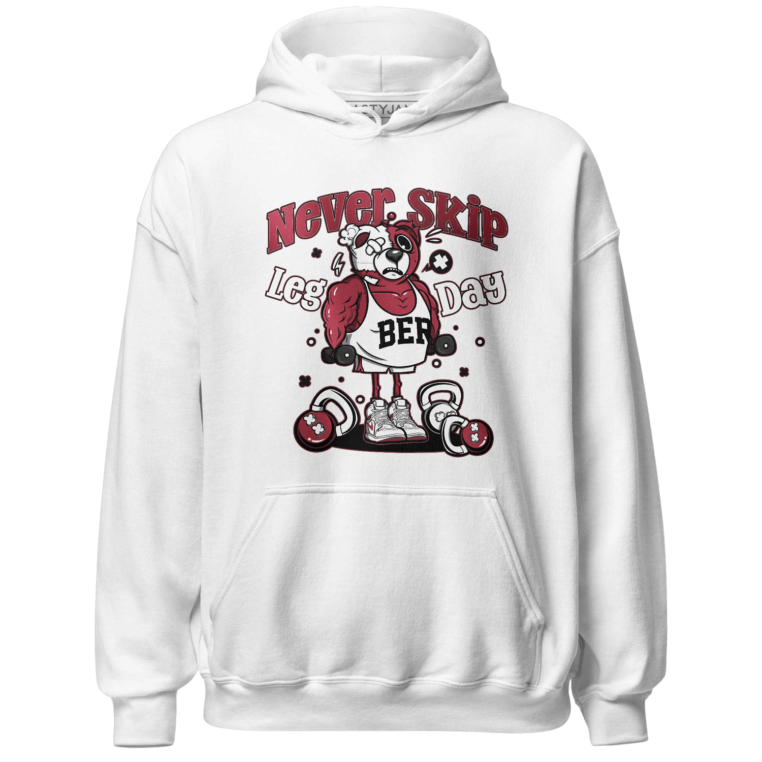 High 85 Metallic Burgundy 1s Hoodie Match Leg Day BER - NastyJamz