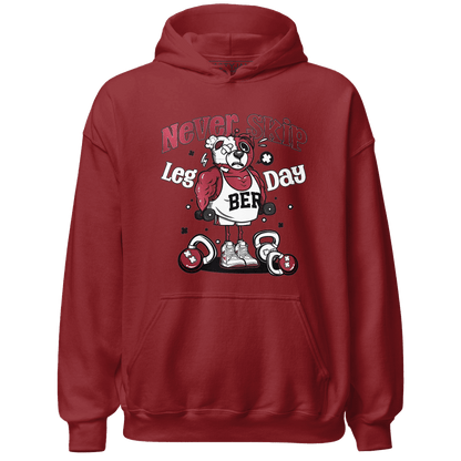 High 85 Metallic Burgundy 1s Hoodie Match Leg Day BER - NastyJamz