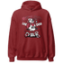 High 85 Metallic Burgundy 1s Hoodie Match Leg Day BER - NastyJamz