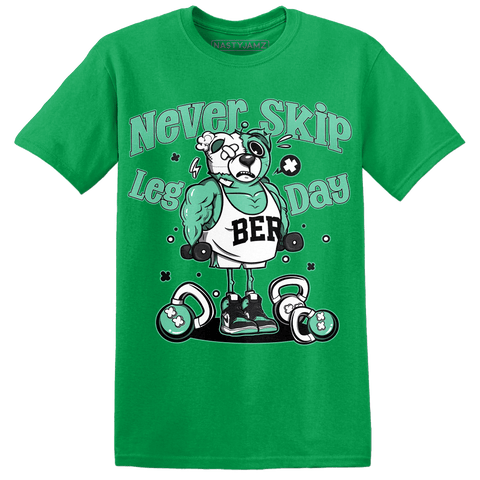 High-OG-Green-Glow-1s-T-Shirt-Match-Leg-Day-BER