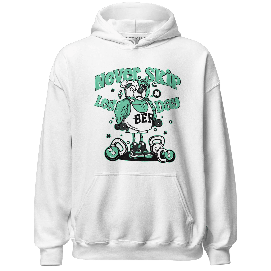 High OG Green Glow 1s Hoodie Match Leg Day BER - NastyJamz