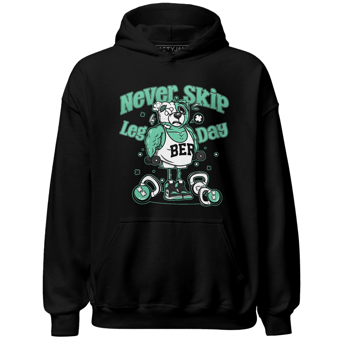 High OG Green Glow 1s Hoodie Match Leg Day BER - NastyJamz