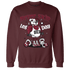 High White Team Red 1s Sweatshirt Match Leg Day BER - NastyJamz