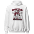 High White Team Red 1s Hoodie Match Leg Day BER - NastyJamz
