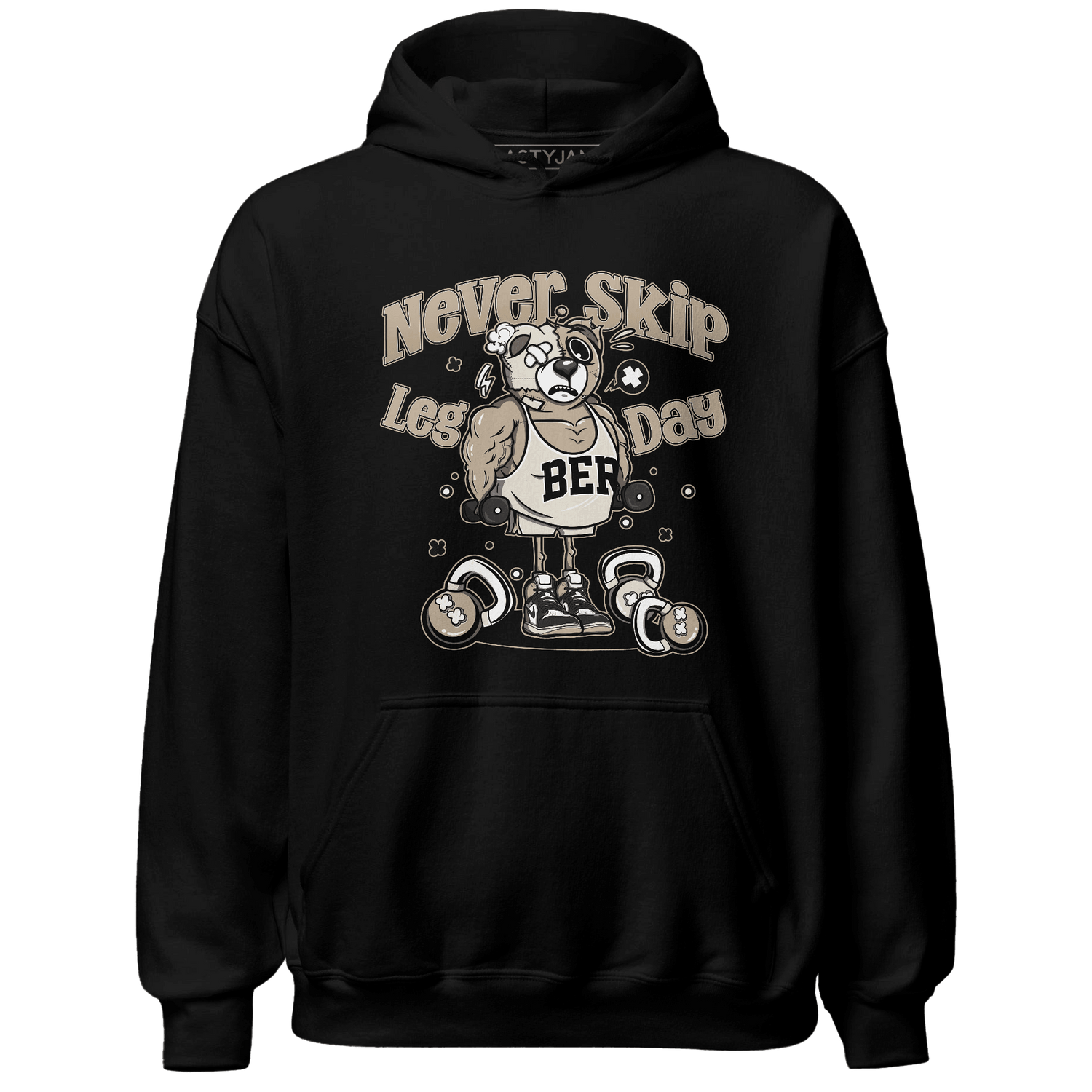 Latte 1s Hoodie Match Leg Day BER - NastyJamz