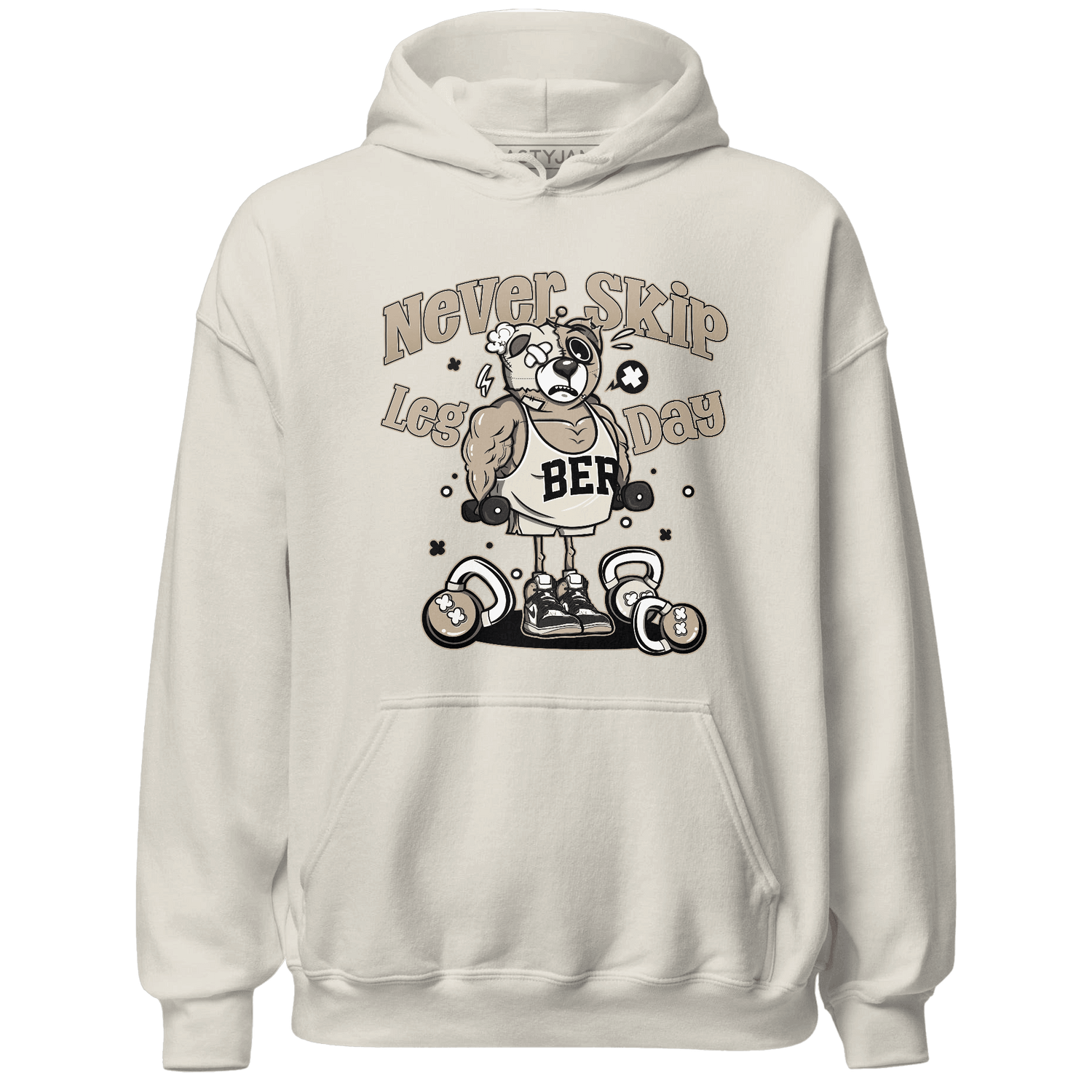 Latte 1s Hoodie Match Leg Day BER - NastyJamz