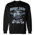 Mid Diffused Blue Grey 1s Sweatshirt Match Leg Day BER - NastyJamz