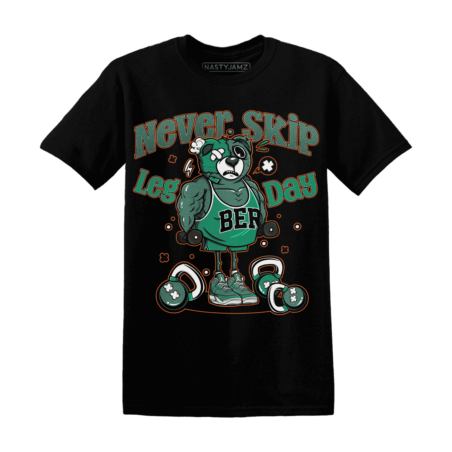 Nina CN Abney 3s T Shirt Match Leg Day BER - NastyJamz